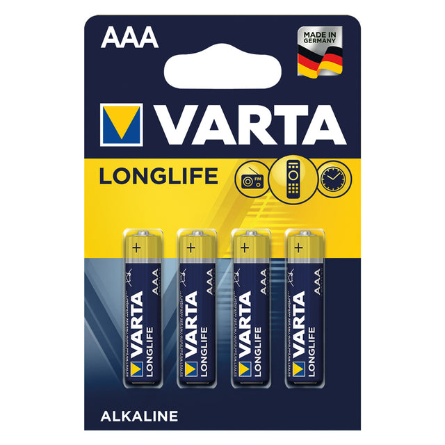 VARTA PILA MINISTILO LONGLIFE 'LR03' Pz 4 - 1,5 V - AAA
