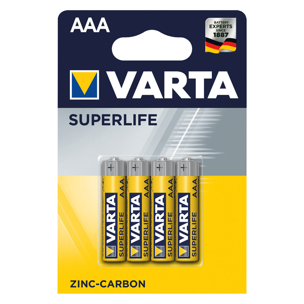 VARTA PILA MINISTILO SUPERLIFE 'RO3P' Pz 4 - 1,5 V - AAA