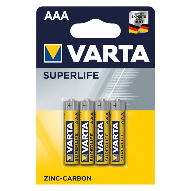 VARTA PILA MINISTILO SUPERLIFE 'RO3P' Pz 4 - 1,5 V - AAA