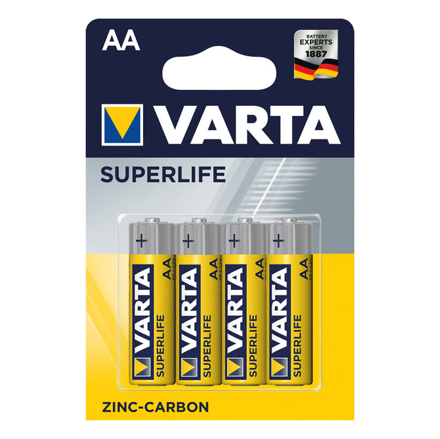 VARTA PILA STILO SUPERLIFE 'R6P' Pz 4 - 1,5 V - AA