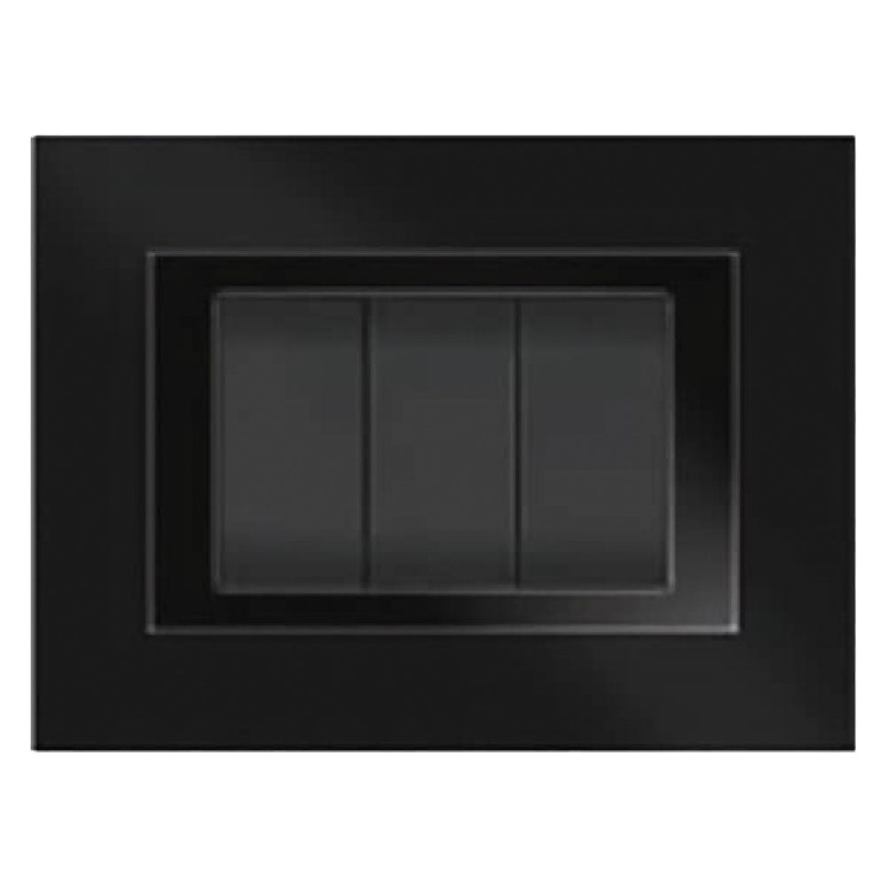 FEB PLACCA COLORE NERO 'ELITE' 3 posti - 5703/AB
