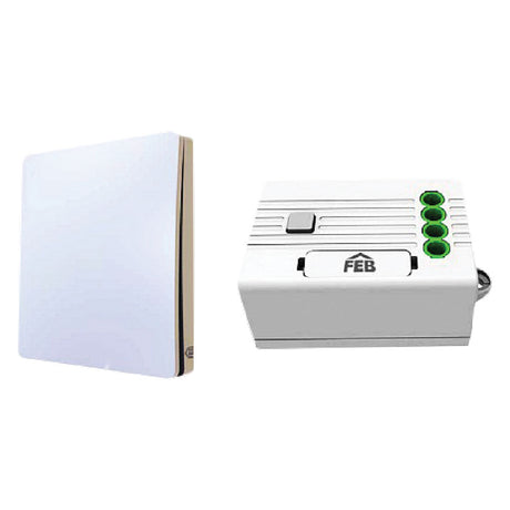 FEB RELE' SINGOLO CON PULSANTE SINGOLO '9301' art. 9320 + 9321