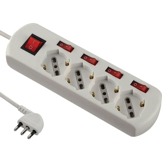 ELECTRALINE MULTIPRESA CON INTERRUTTORI INDIPENDENTI
