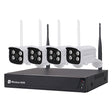 PROXE KIT VIDEOSORVEGLIANZA WIRELESS '455050' NVR wireless + 4 telecamere 3 MPX
