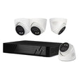 PROXE KIT VIDEOSORVEGLIANZA '455051' NVR 8 canali + 4 telecamere Dome 4 MPX