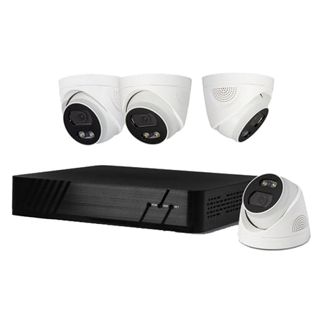 PROXE KIT VIDEOSORVEGLIANZA '455051' NVR 8 canali + 4 telecamere Dome 4 MPX