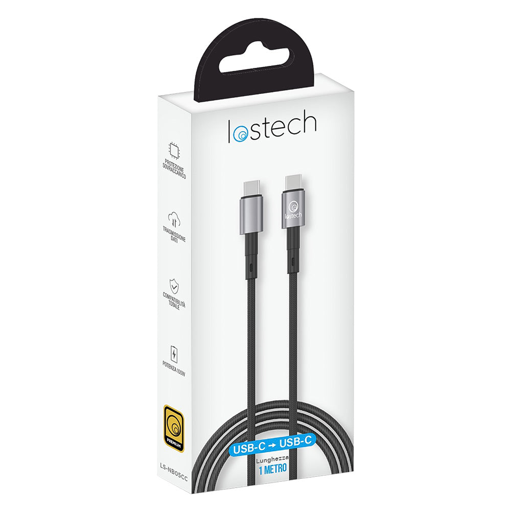 LOSTECH CAVETTO 'CARICA RAPIDA' USB tipo C / tipo C - (100W)