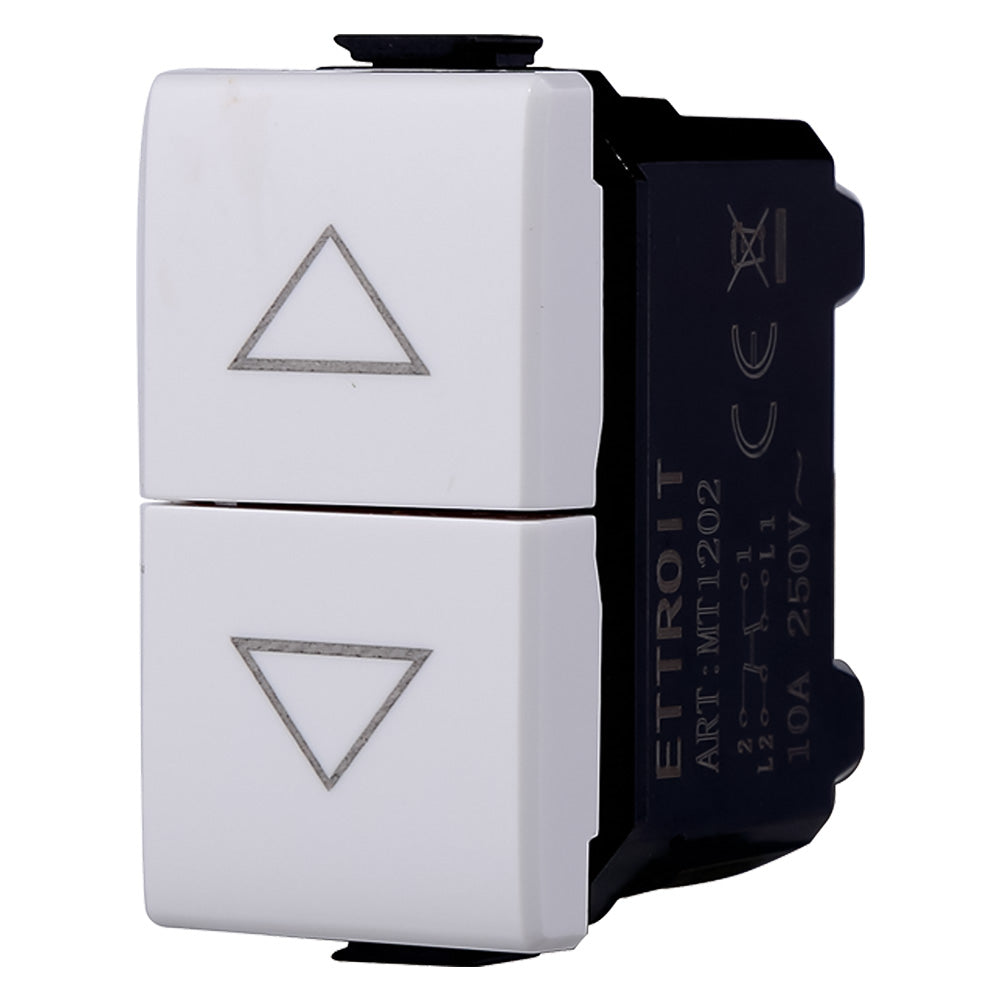 ETTROIT INTERRUTTORE DOPPIO serie 'SOLAR' - mod. 1P+1P 16A