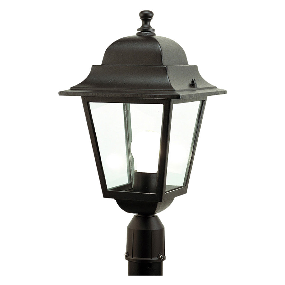 I-LUCE BY SOVIL LANTERNA TESTA-PALO 'QUADRATA' 100 W - cm 41 x 21 x 6 nero