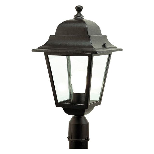 I-LUCE BY SOVIL LANTERNA TESTA-PALO 'QUADRATA' 100 W - cm 41 x 21 x 6 nero