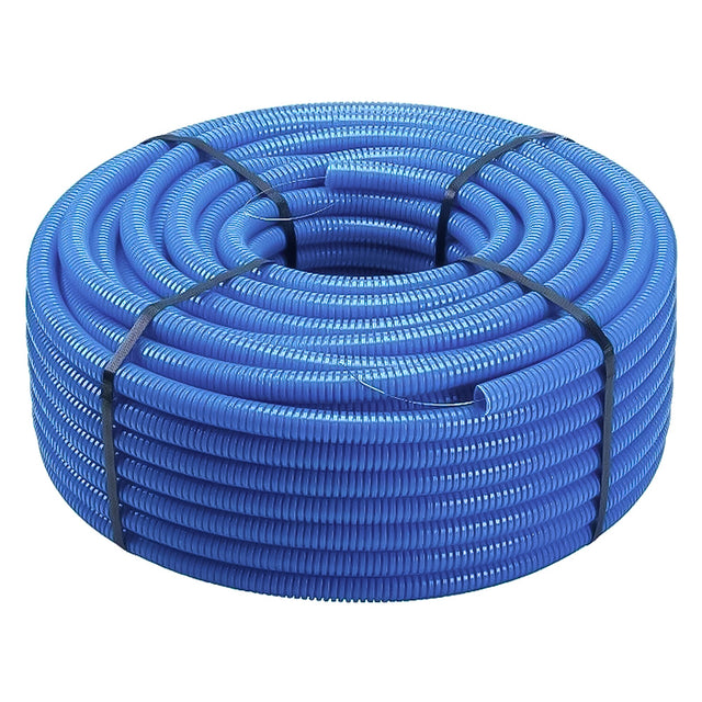 TUBO CORRUGATO PIEGHEVOLE SENZA TIRAFILO 'BLU'
