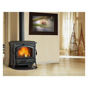 NORDICA EXTRAFLAME STUFA A LEGNA 'ISOTTA EVO' 11,9 kW - colore nero antracite