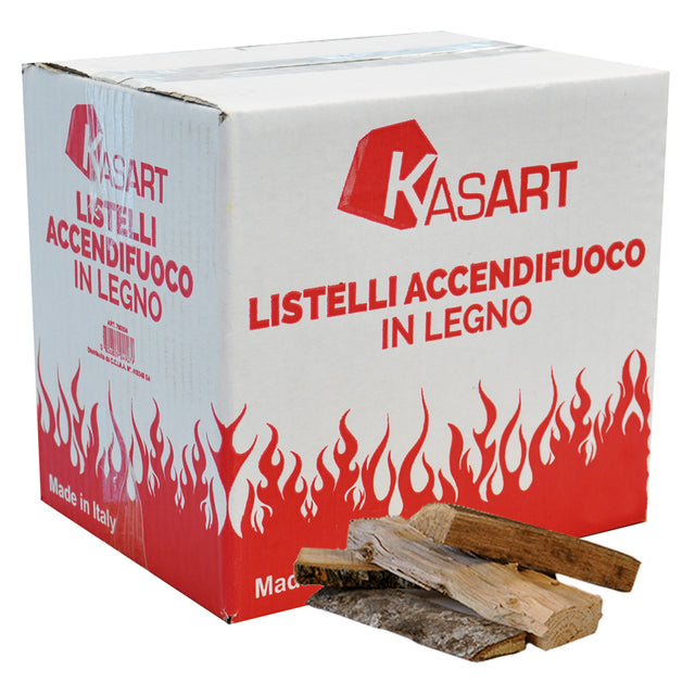 KASART LISTELLI ACCENDIFUOCO IN LEGNO 14 decimetri cubi - in scatola
