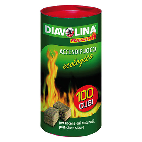 DIAVOLINA DIAVOLINA 'ACCENDIFUOCO ECOLOGICA' 100 cubi - art. 15317