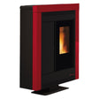 La Nordica Extraflame STUFA A PELLET 'SOUVENIR STEEL EVO' 10,2 Kw - colore bordeaux