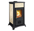 La Nordica Extraflame STUFA A LEGNA 'GEMMA 5.0 CERAMICA' 7 kW - colore liberty panna