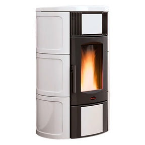 EXTRAFLAME NORDICA TERMOSTUFA A PELLET 'ISIDE IDRO 5.0' 19 kW - colore bianco
