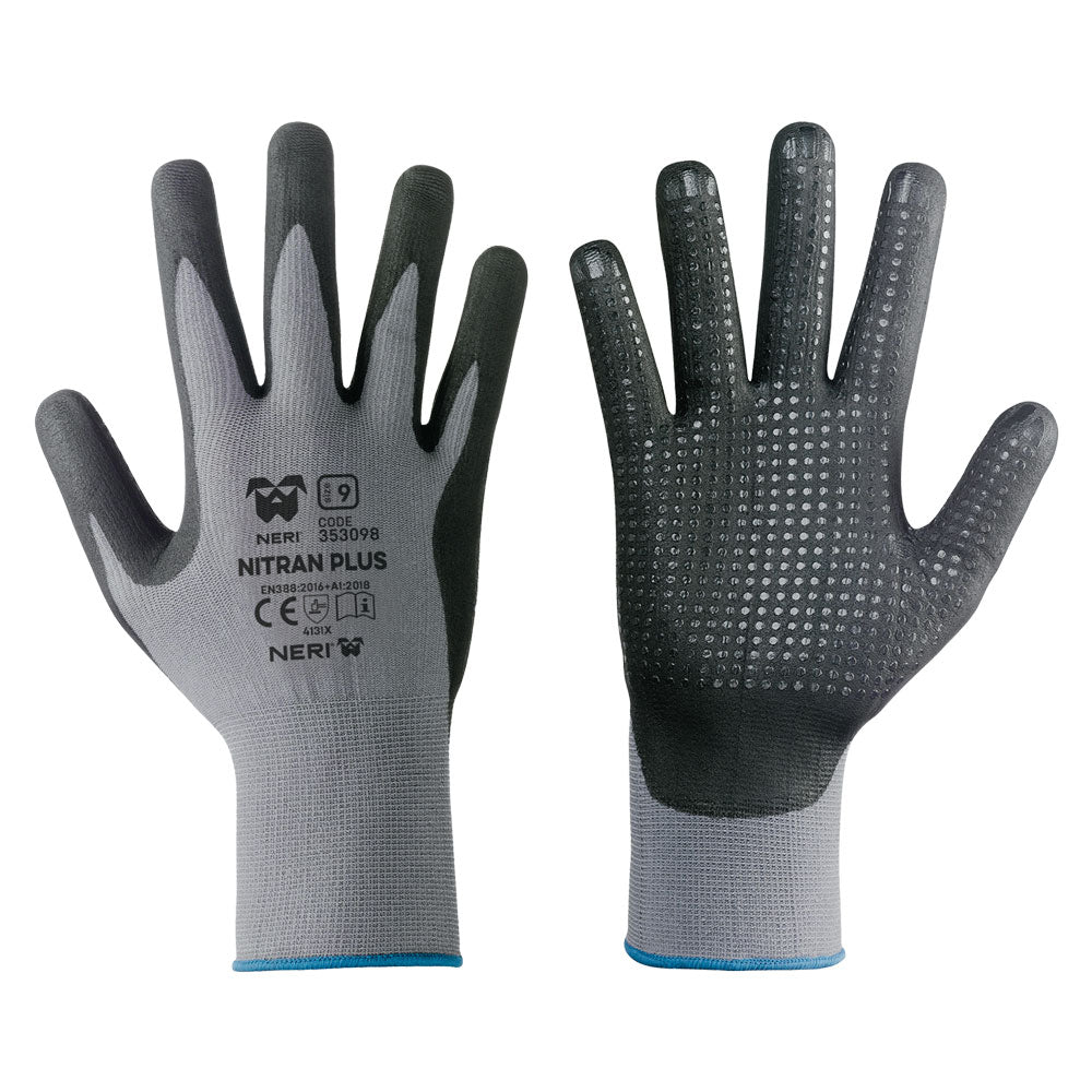 NERI GUANTI NYLON / NITRILE 'NITRAN PLUS'