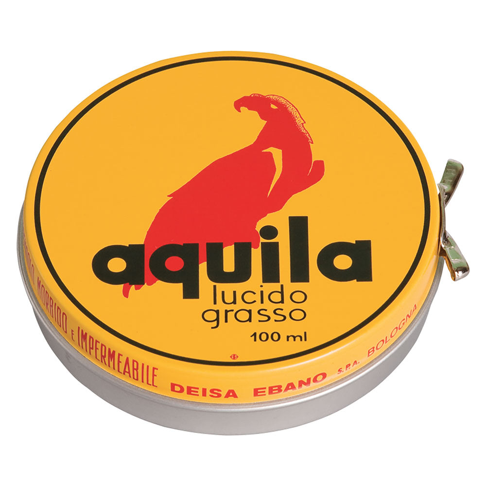 EBANO GRASSO LUCIDO PROTETTIVO IN PASTA PER SCARPE 'AQUILA' ml 100