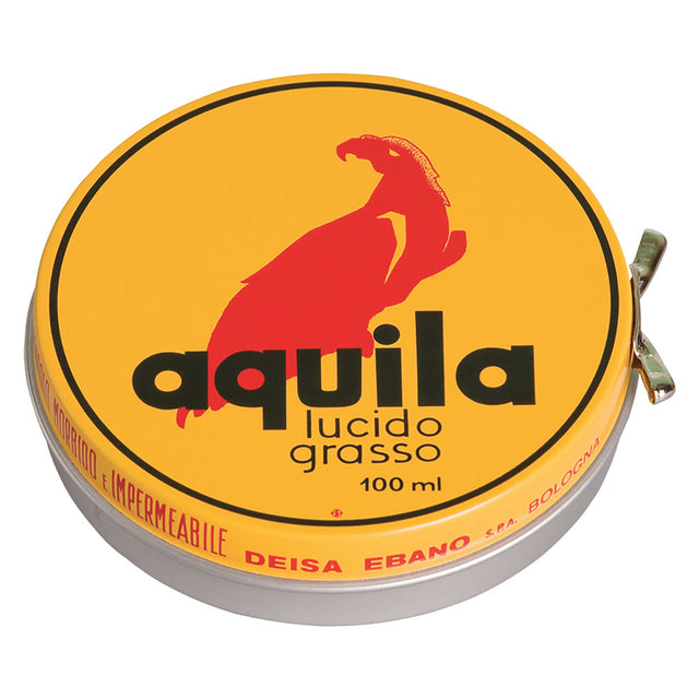 EBANO GRASSO LUCIDO PROTETTIVO IN PASTA PER SCARPE 'AQUILA' ml 100