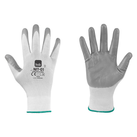 NERI GUANTI NITRILE/POLIESTERE 'NIT-01 HOB SPECIAL'