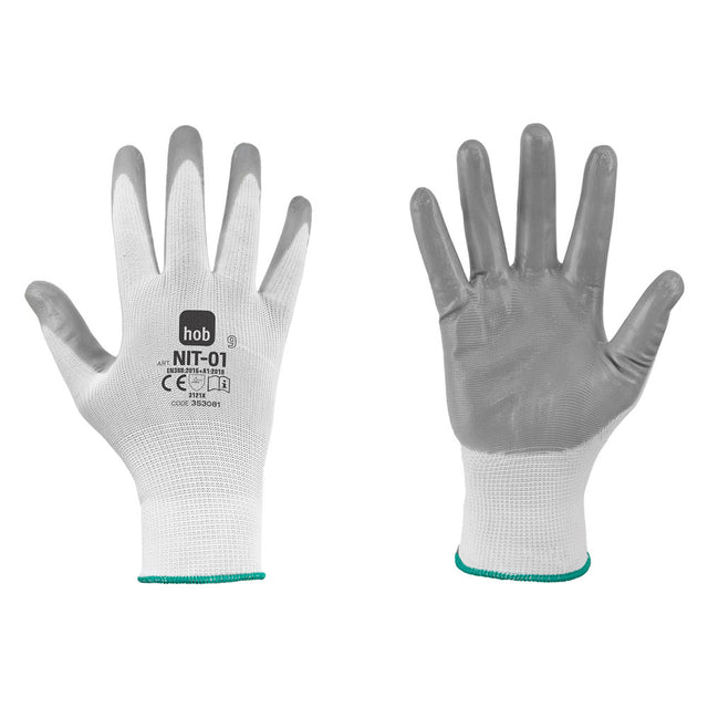 NERI GUANTI NITRILE/POLIESTERE 'NIT-01 HOB SPECIAL'
