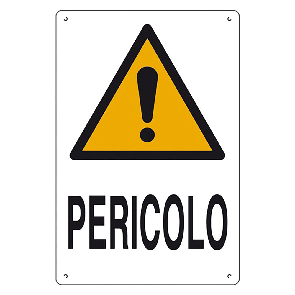 EUROSIGNALS CARTELLO 'PERICOLO' cm 40 x 60