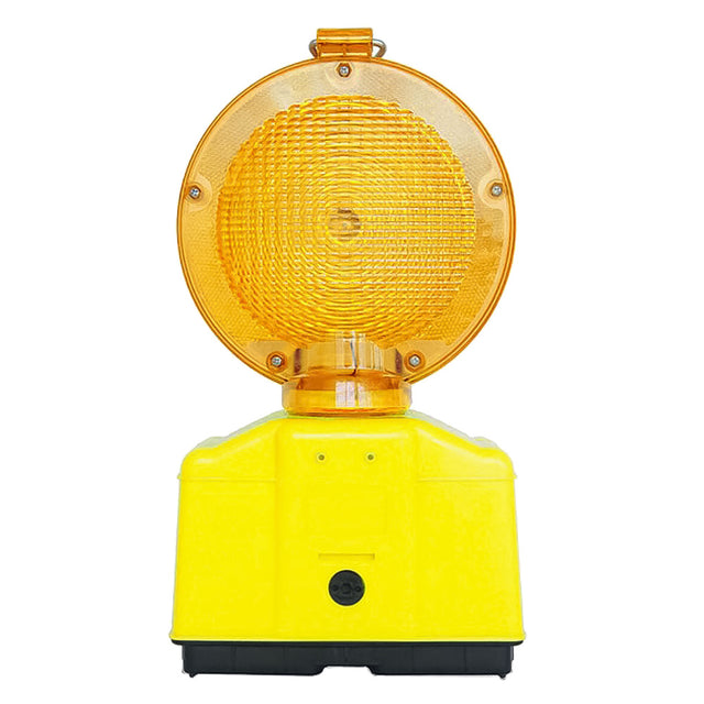 VELAMP LAMPADA DA CANTIERE LAMPEGGIANTE 'DOUBLE BLINK ROAD' corpo giallo fluo - diffusore arancione