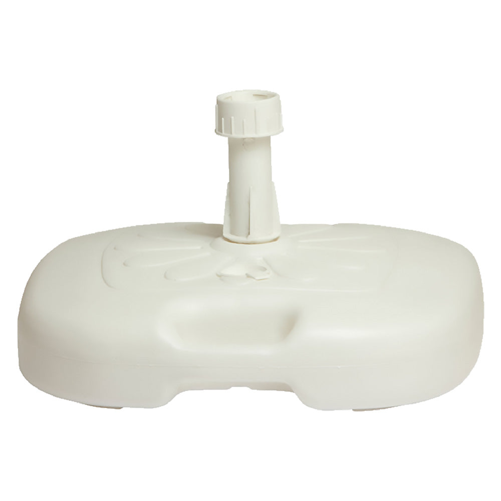 BASE PLASTICA PER OMBRELLONE CON MANIGLIE 45 x 45 - capacità 20 lt.