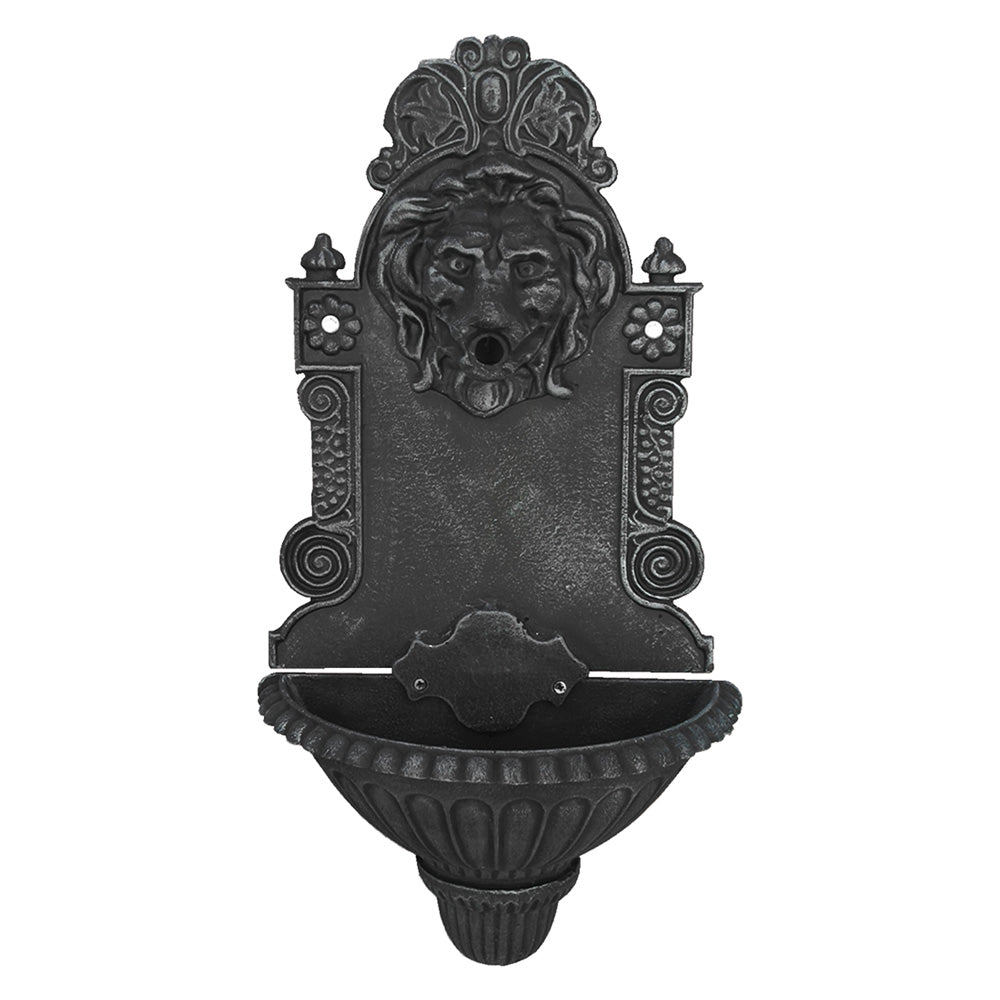 FONTANA A PARETE MODELLO 'LEONE' antracite - Øforo 20 mm.