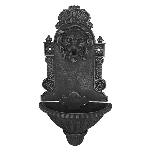 FONTANA A PARETE MODELLO 'LEONE' antracite - Øforo 20 mm.