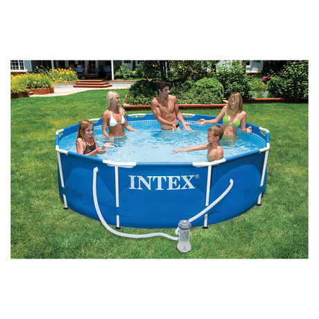 INTEX PISCINA CON TELAIO 'LINEA FRAME' cm 305 x 76 - 4485lt pompa 1250 l/h