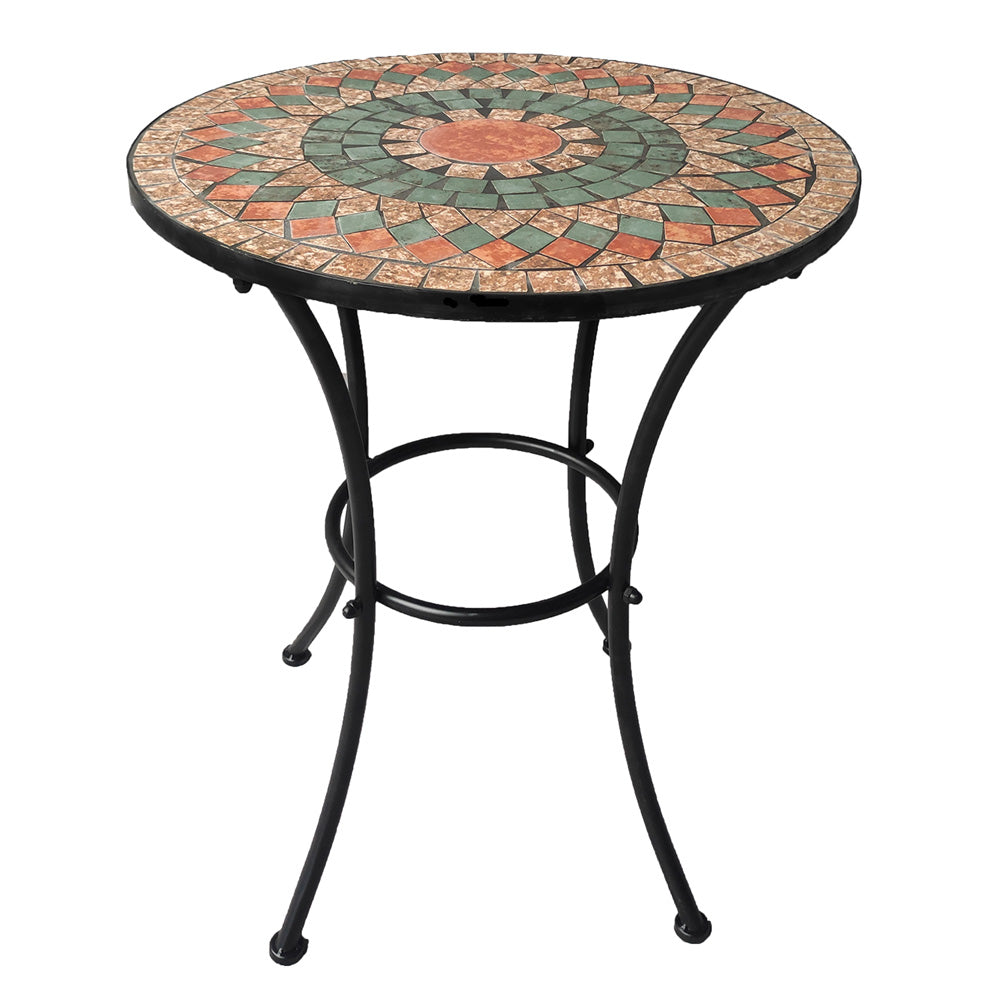 LIF TAVOLO DECORO MOSAICO 'ALICE' Øcm 60 x h.70