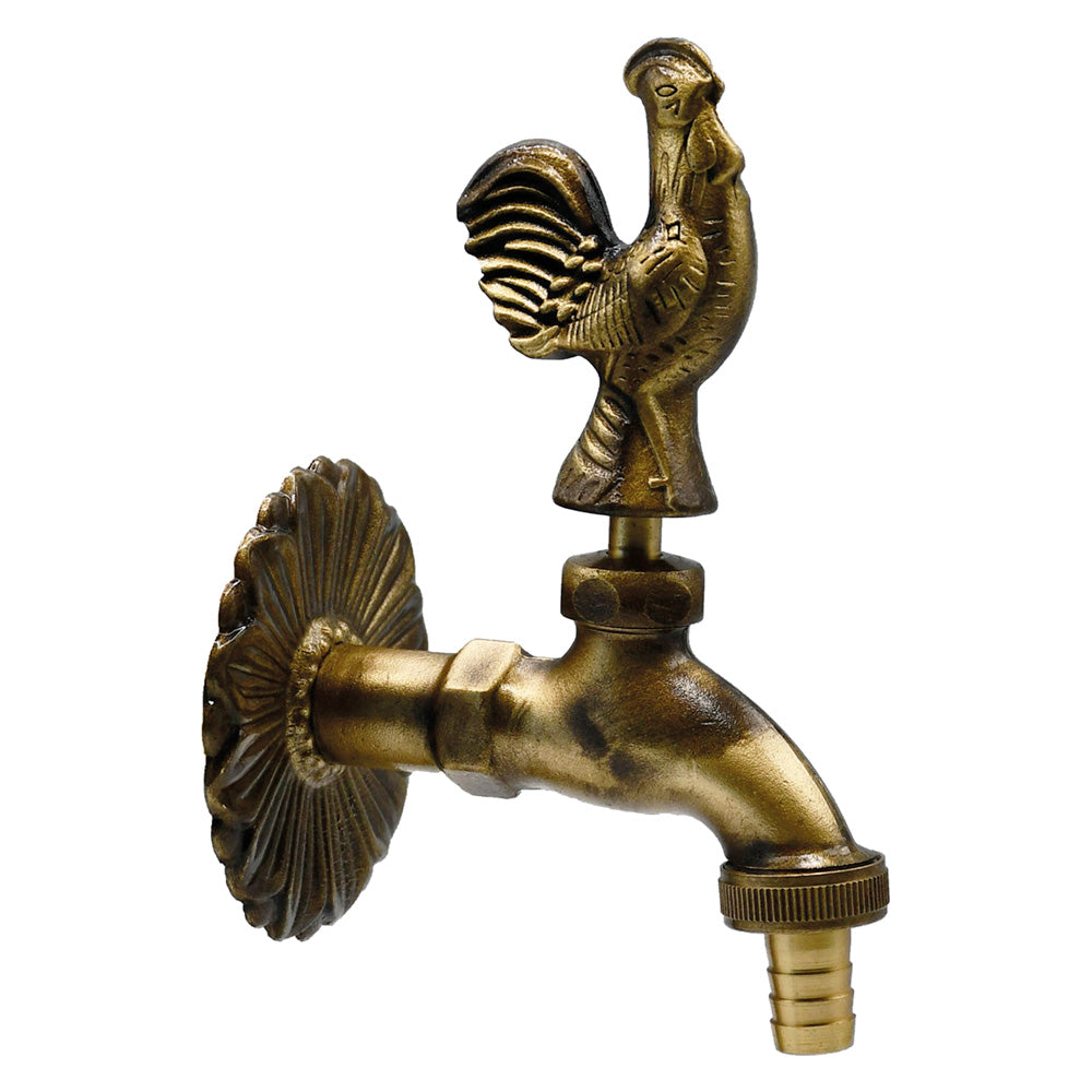 LIF RUBINETTO ORNAMENTALE 'GALLETTO' 1/2 con maniglia e rosone