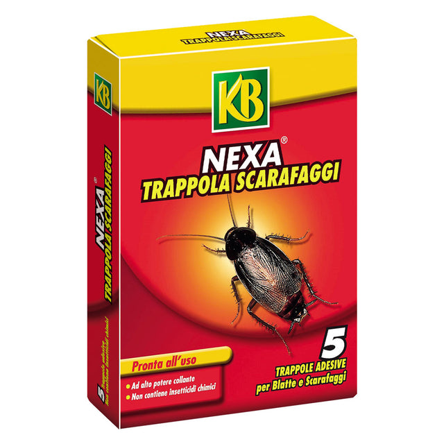 KB TRAPPOLA PER SCARAFAGGI E BLATTE 'NEXA' scatola 5 fogli