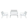 LIF SET GIARDINO EFFETTO POLYWOOD 'ARBUS' colore bianco
