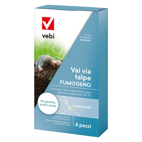 VEBI CARTUCCE FUMOGENE ANTI-TALPA Vai via Talpe