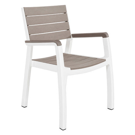 KETER SEDIA IN POLIPROPILENE 'HARMONY ARMCHAIR' bianco/cappuccino
