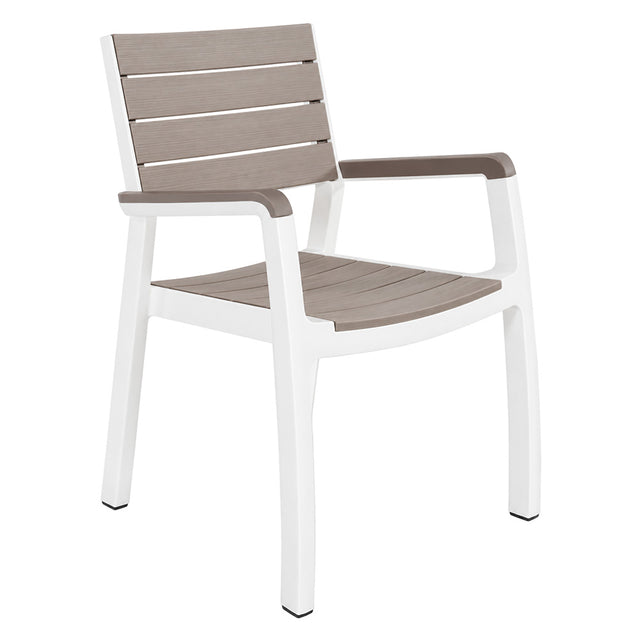 KETER SEDIA IN POLIPROPILENE 'HARMONY ARMCHAIR' bianco/cappuccino