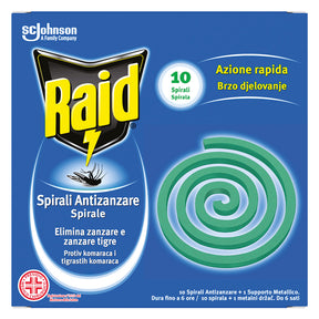 RAID SPIRALI INSETTICIDE cf. 10 pz