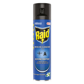 RAID INSETTICIDA SPRAY 'MOSCHE E ZANZARE PLUS' ml 400