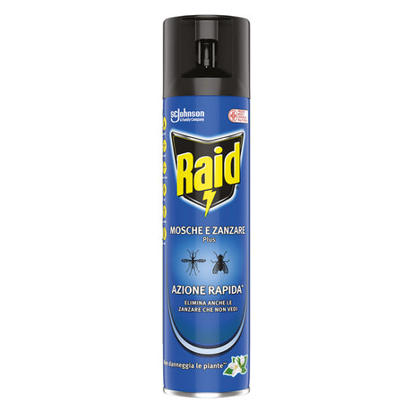 RAID INSETTICIDA SPRAY 'MOSCHE E ZANZARE PLUS' ml 400