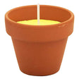 VASETTO COTTO CON CITRONELLA cf da 6 pezzi - d.7 x H.6 cm