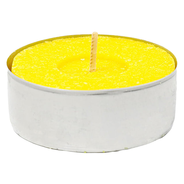 CANDELA CON CITRONELLA 'TEALIGHT' blister da 10 pezzi - d.3,6 x H.1,7 cm