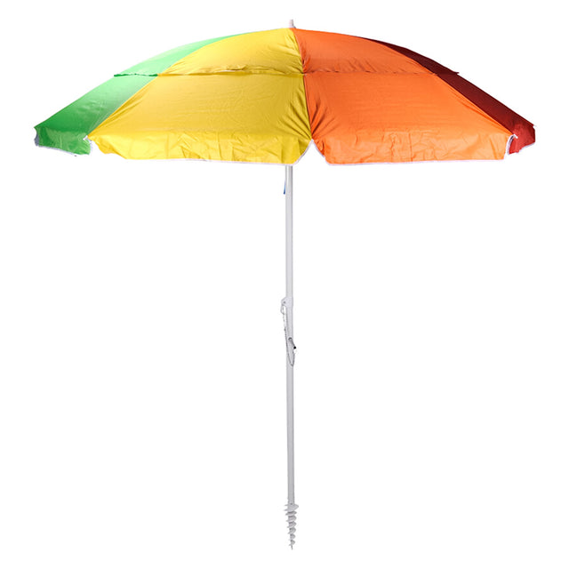 OMBRELLONE DA SPIAGGIA PALO CON SNODO Ø2,2 mt. - puntale a spirale - col. arcobaleno