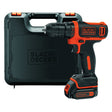 BLACK DECKER TRAPANO AVVITATORE A BATTERIA 'BDCDD12K-QW' 10,8V - 1,5 ah Litio