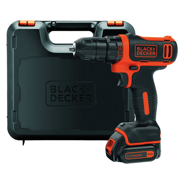 BLACK DECKER TRAPANO AVVITATORE A BATTERIA 'BDCDD12K-QW' 10,8V - 1,5 ah Litio