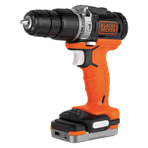 BLACK DECKER TRAPANO AVVITATORE A BATTERIA CON PERCUSSIONE 'BDCHD12S1-QW' 12V - 1,5 ah Litio