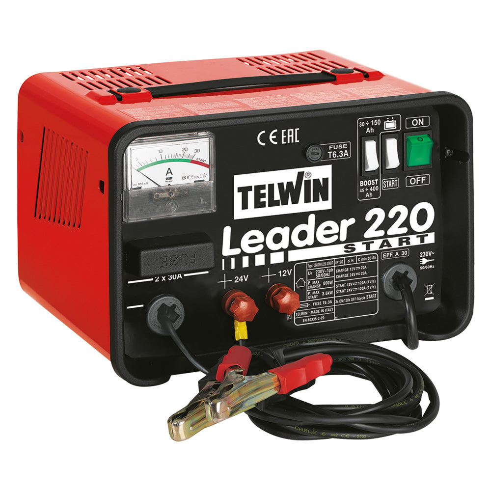 TELWIN CARICABATTERIA 'LEADER 220 START' 30 A - 12/24 V