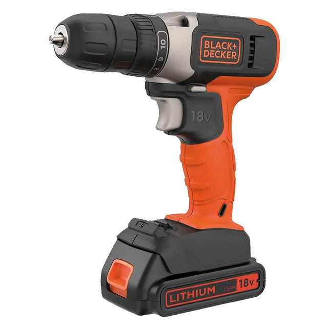BLACK DECKER TRAPANO AVVITATORE A BATTERIA 'BCD001C1-QW' 18V - 1,5 ah Ioni Litio